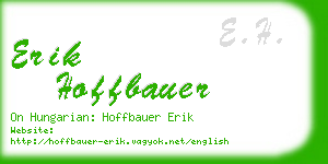 erik hoffbauer business card